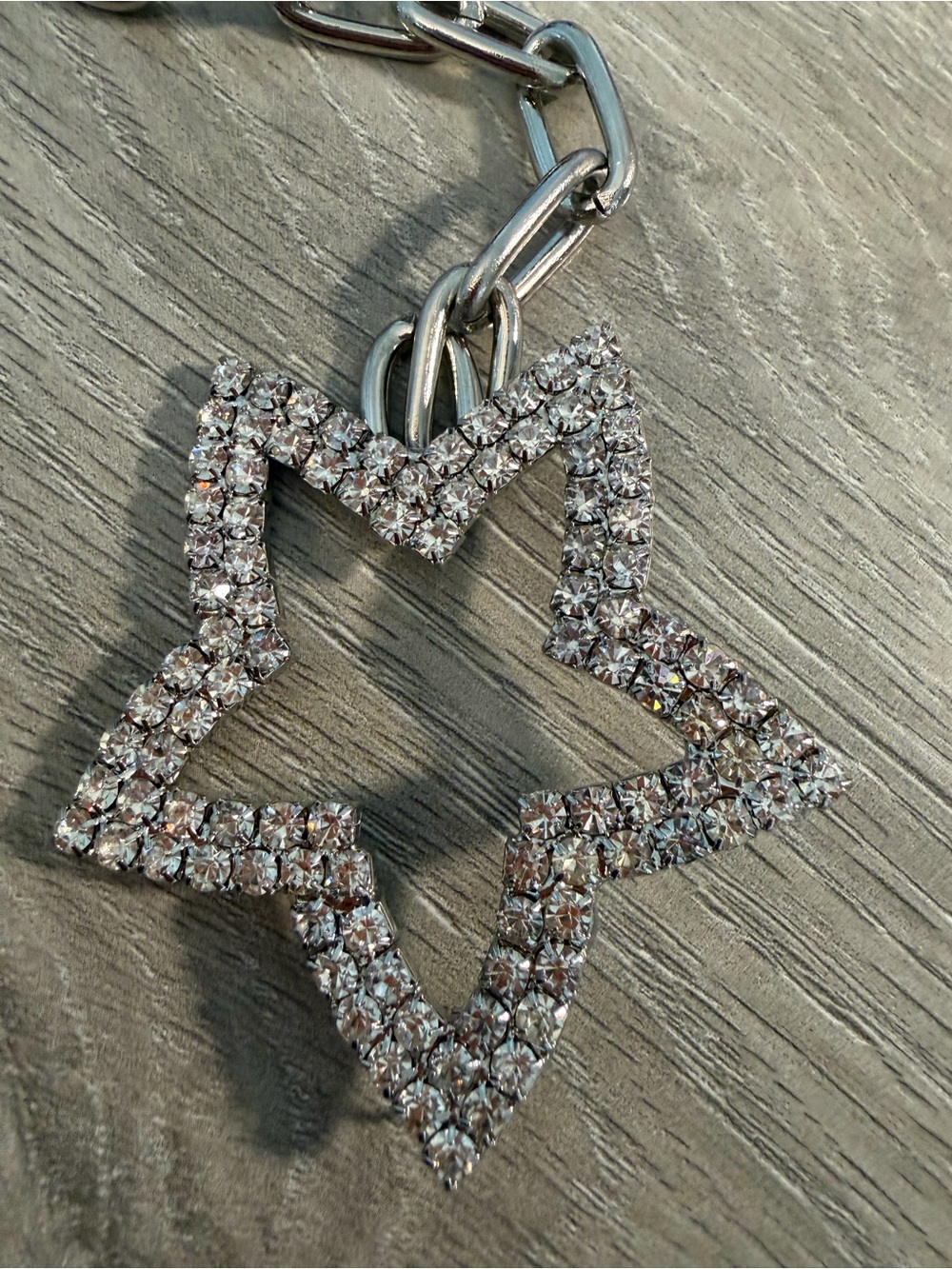 Rhinestone ⭐️ Star Chain Belt Western Boho Silver Statement Belt - Picture 7 of 8